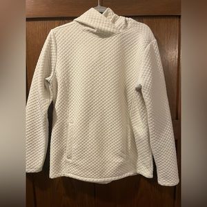 Zyia Quilted Cream Pocket Hoodie